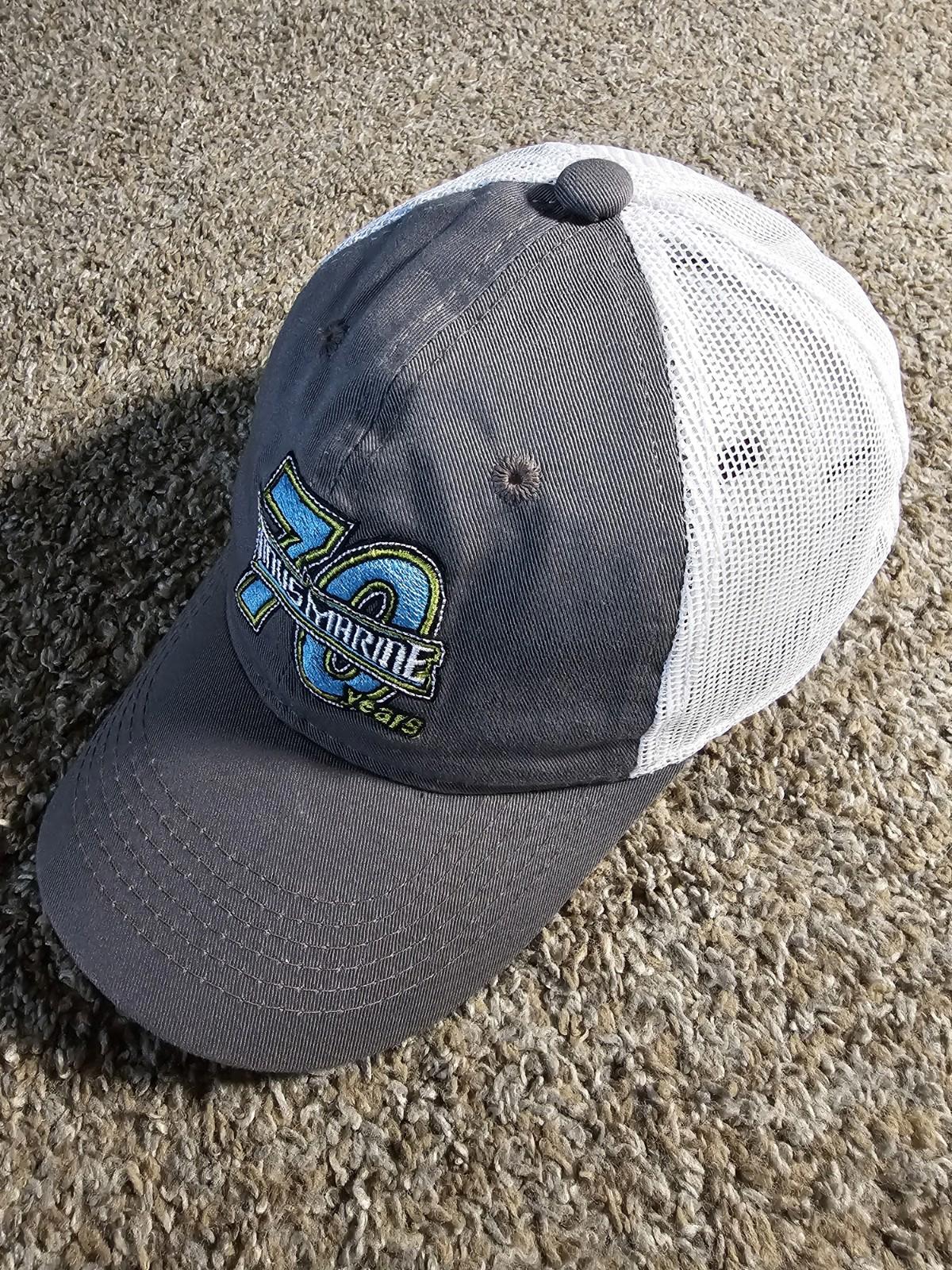 Tinus Marine 70 Years Platinum Series Strap Meshback Hat