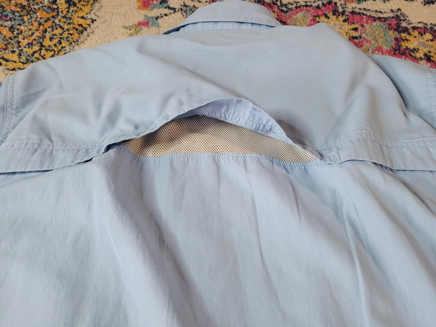 G.H.Bass & Co Mens XL Explorer Series Button Down Shirt fish
