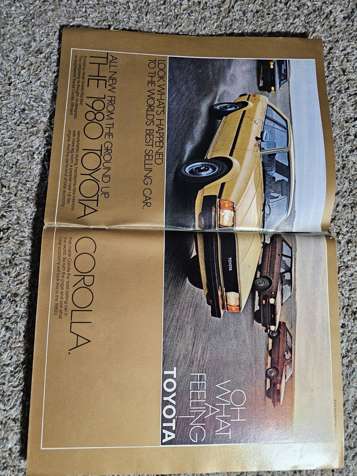 Vintage Playboy December 1979 magazine with intact centerfold