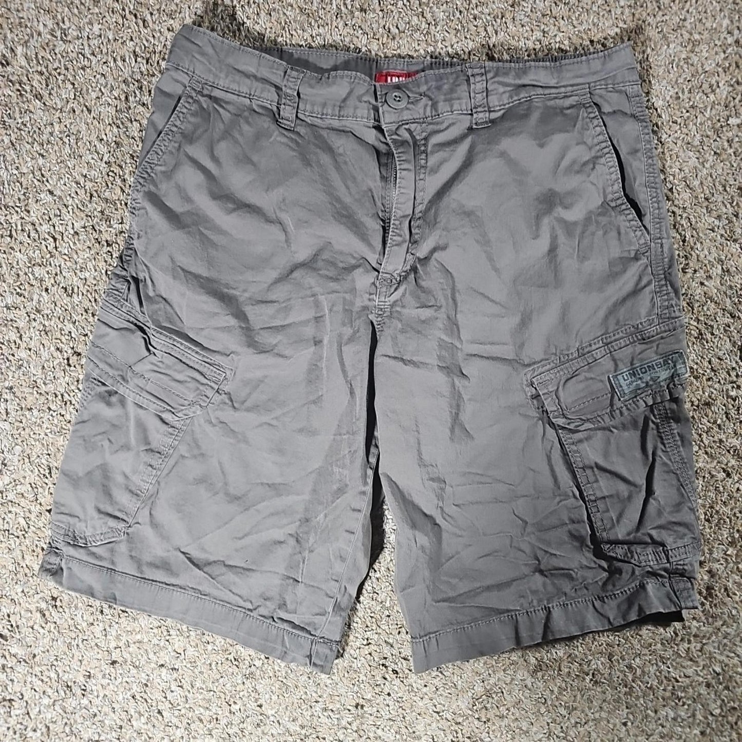Unionbay Sz 34 Gray Cargo Shorts