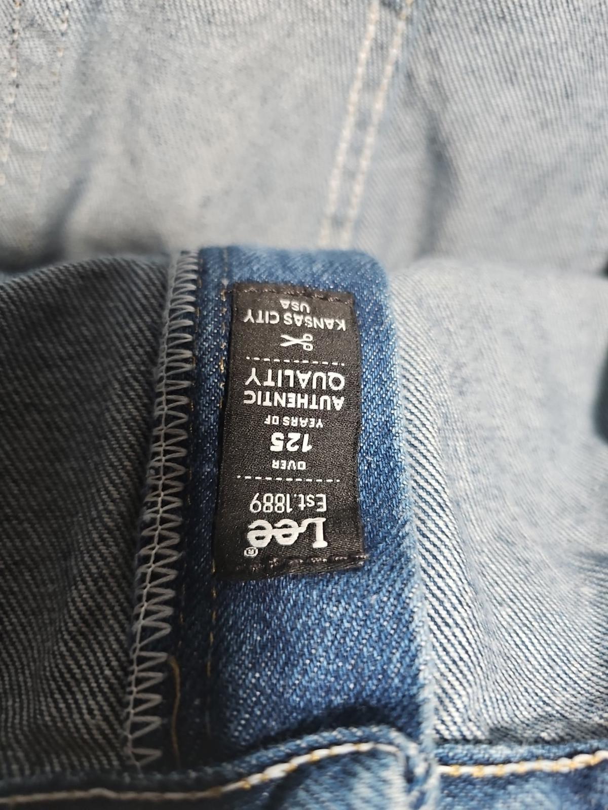 Lee Regular Fit Straight Leg Medium wash Denim Mens Blue Jeans 44x30