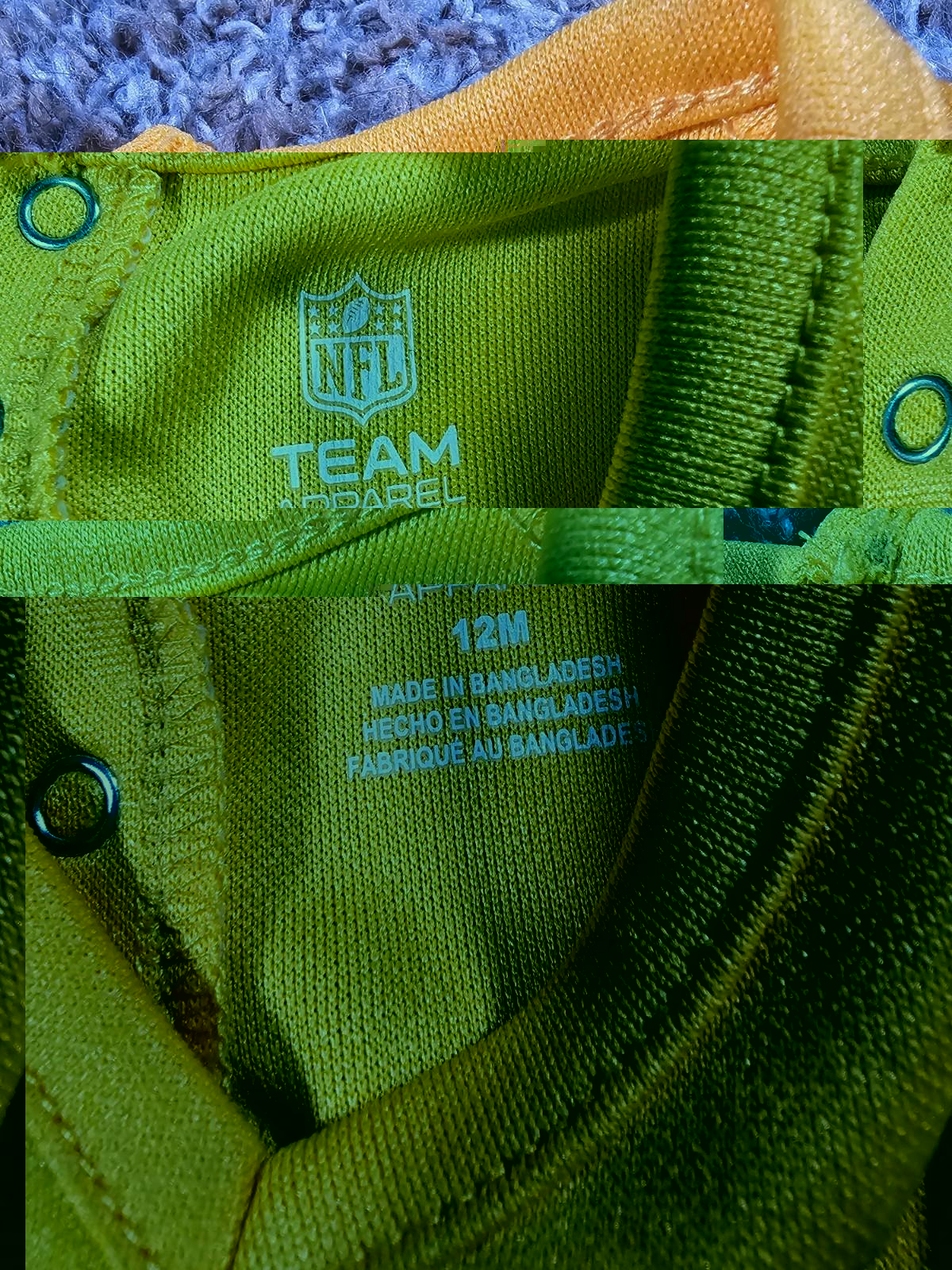 Green Bay Packers 1 Piece Cheerleader Outfit 12M NWT NWD