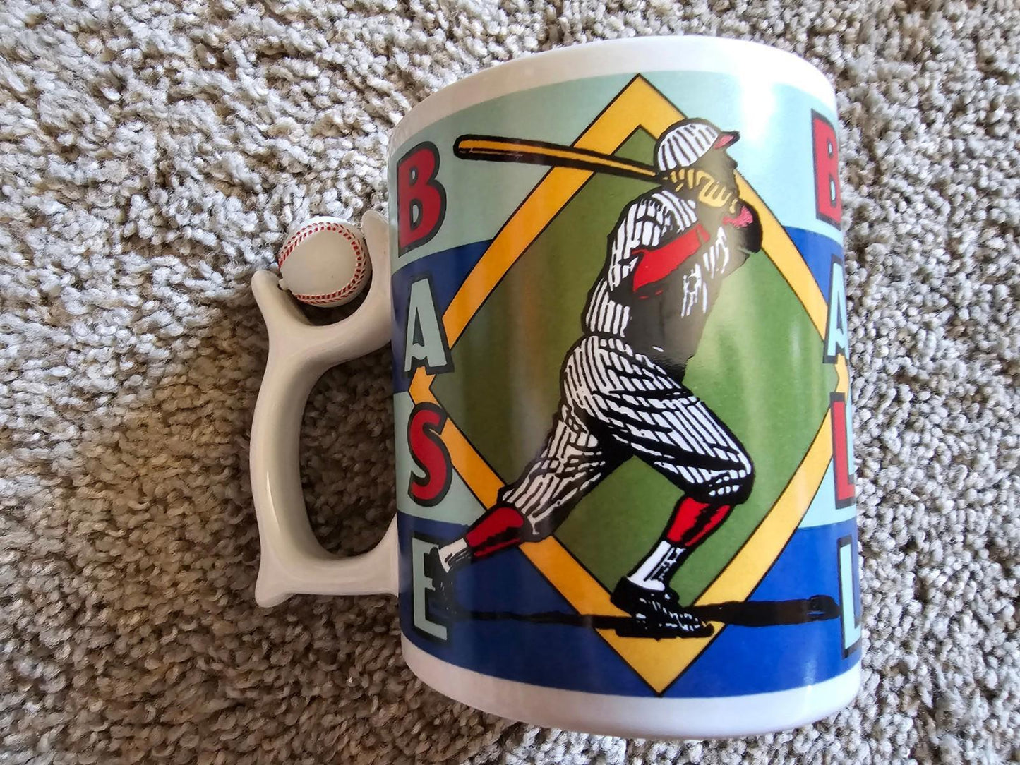 Dept 56 Baseball Spinners Ceramic Coffee Mug