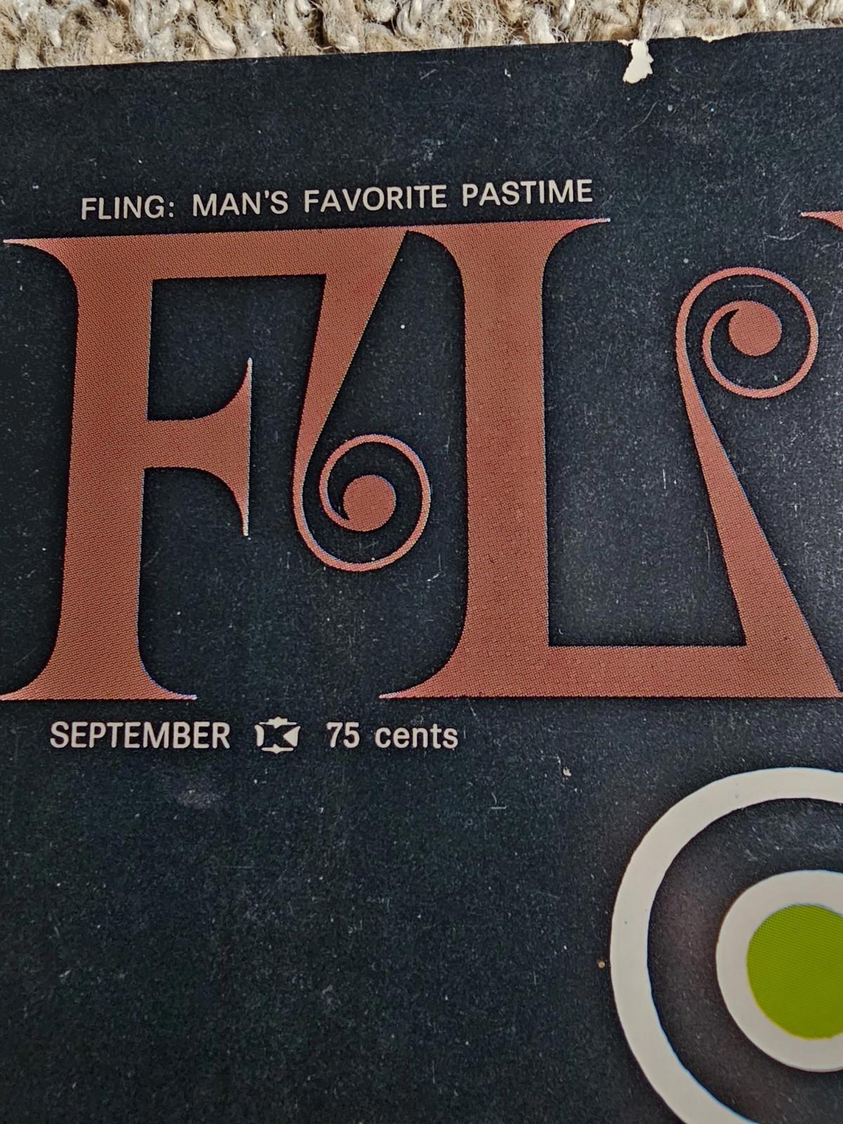 Fling Mans Favorite Past Time Mens magazine September 1968