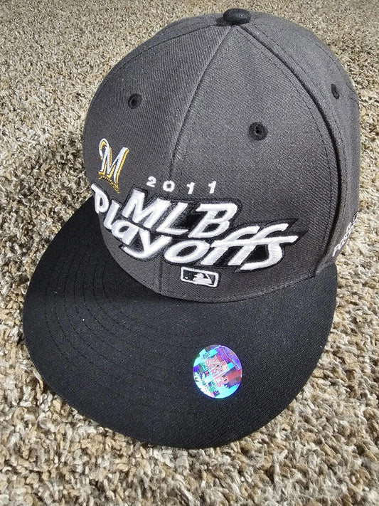 2011 MLB Playoffs Milwaukee Brewers Snapback '47 Grey Hat