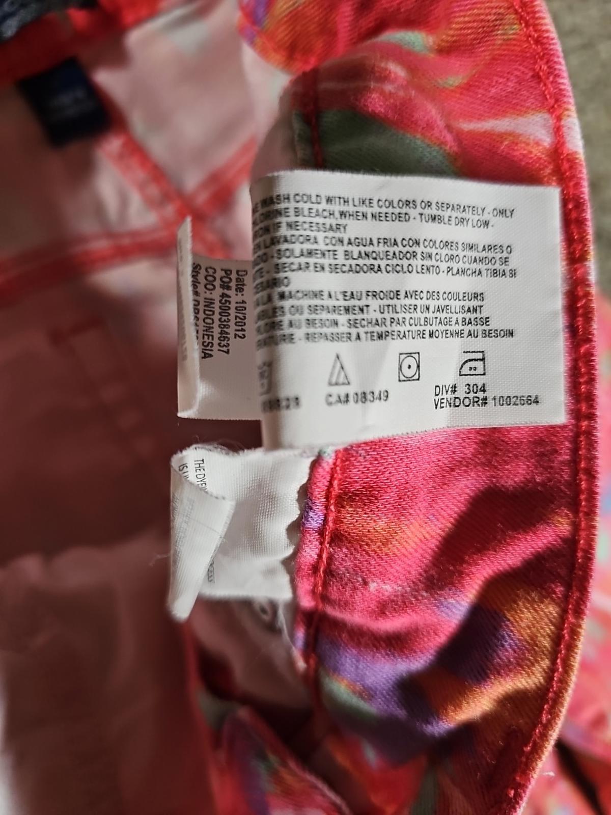 Bandolino Sz 8 Bright Tie Dye Pants