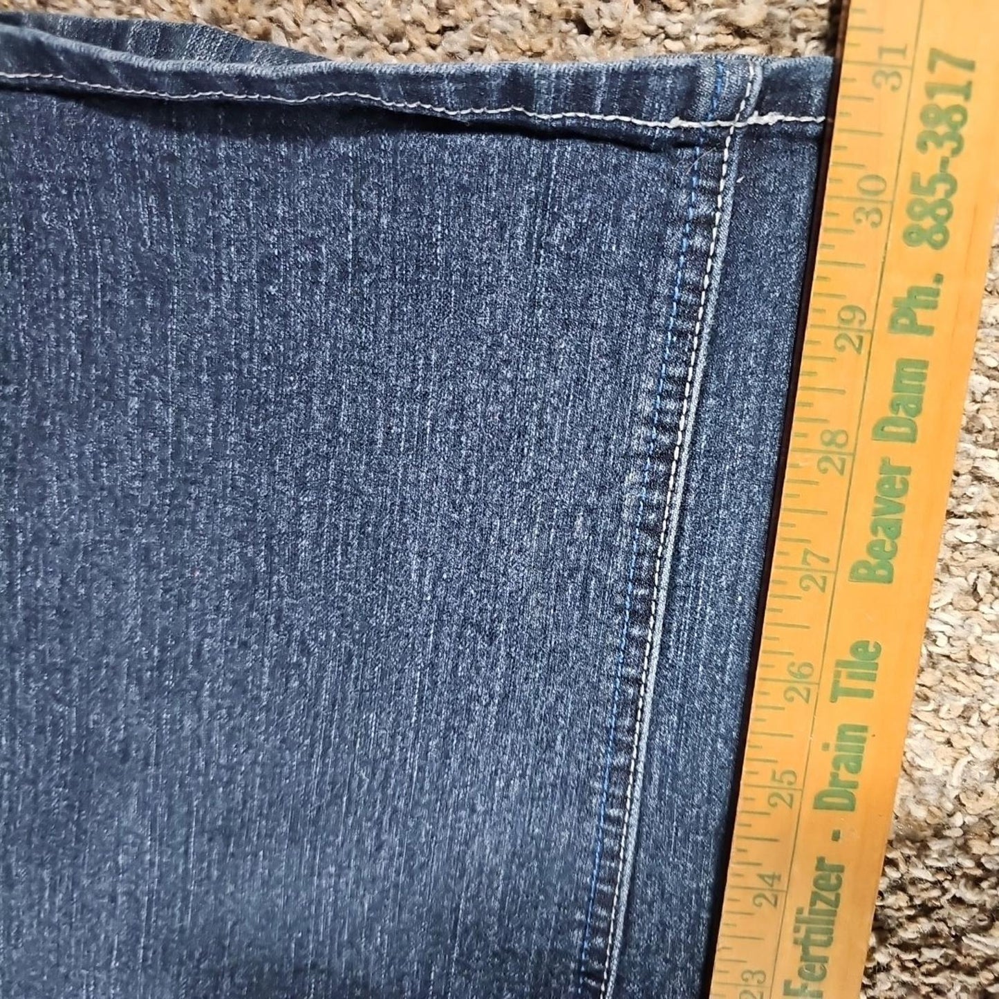 One5one Sz14 Jeweled Flap Pocket Jeans