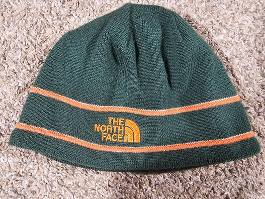 The North Face green merino wool beanie