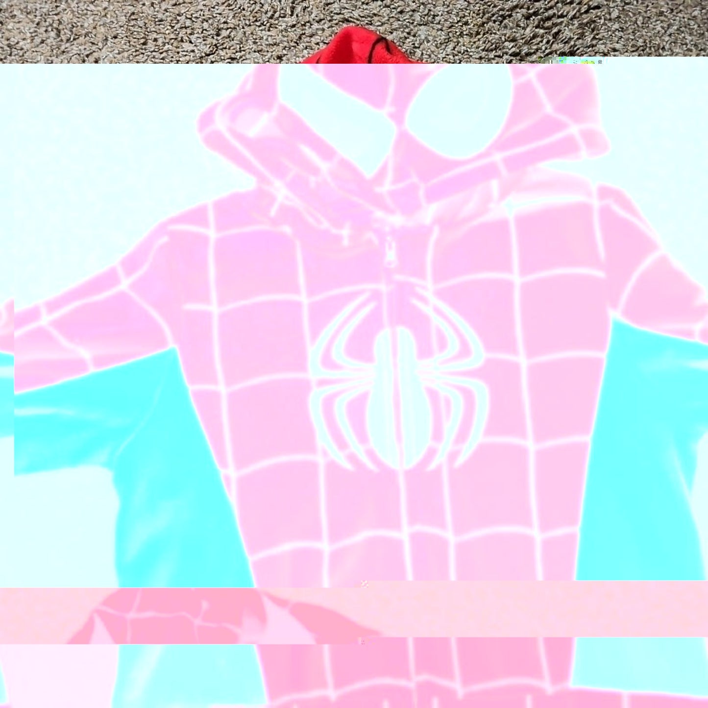Marvel Spider-Man Superhero Kids Hooded Pajamas Suit L 12-14