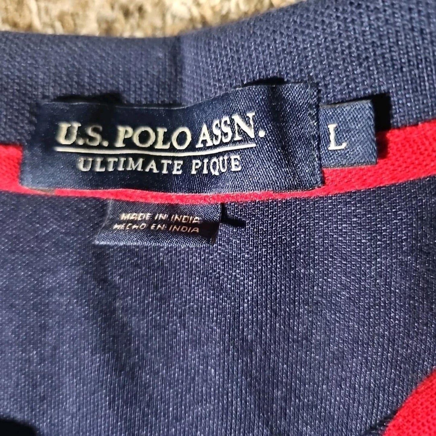 U.S. POLO Assn Blue Polo Shirt Large