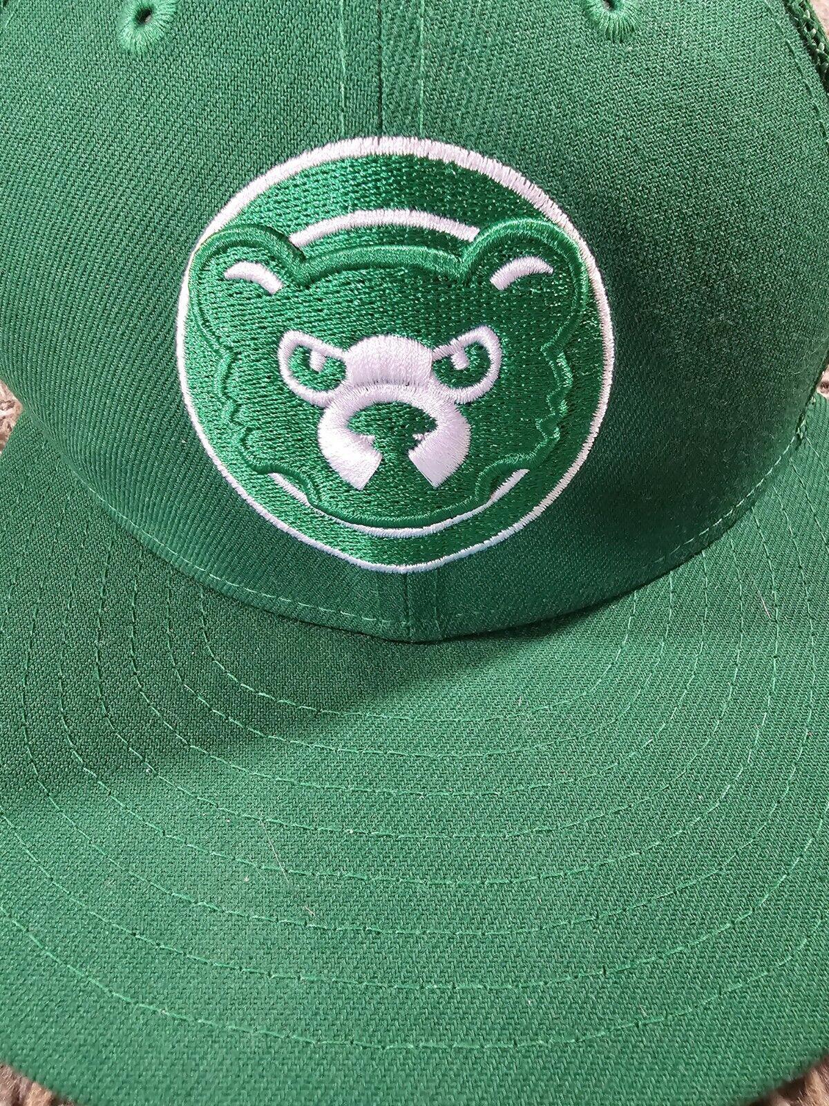 NewEra 59fifty 7.5 official on field cap Chicago Cubs Green