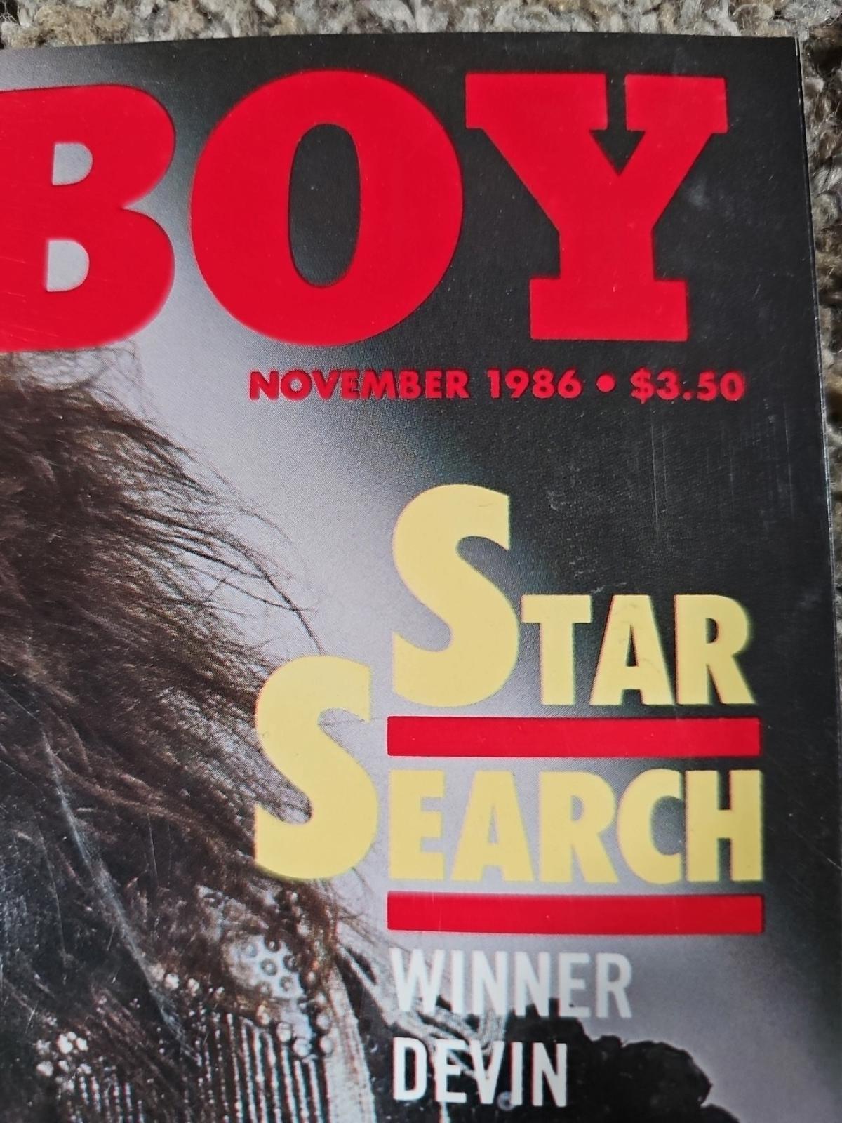 Playboy Magazine November 1986 Playmate: Donna Edmondson, And Devin De Vasquez
