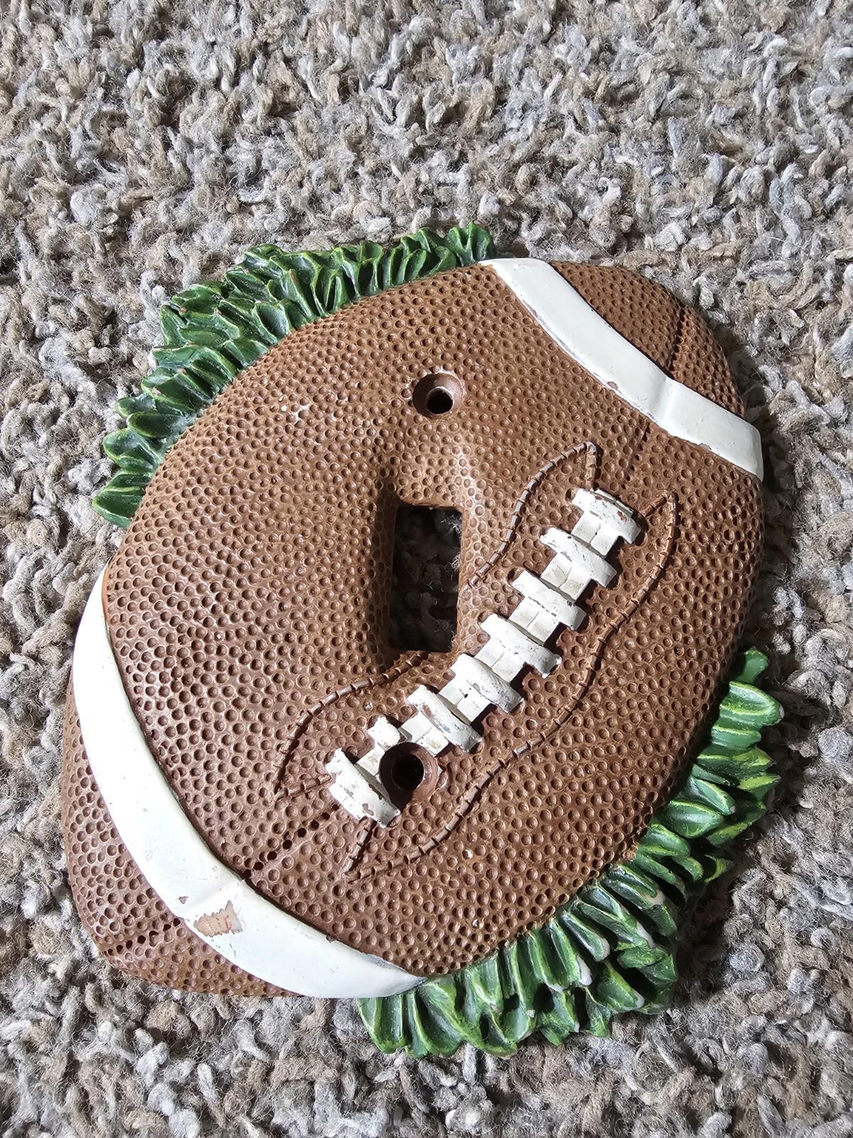 Football Light Switch Plate Cover Outlet Textured Single Switch Sports Boys Room