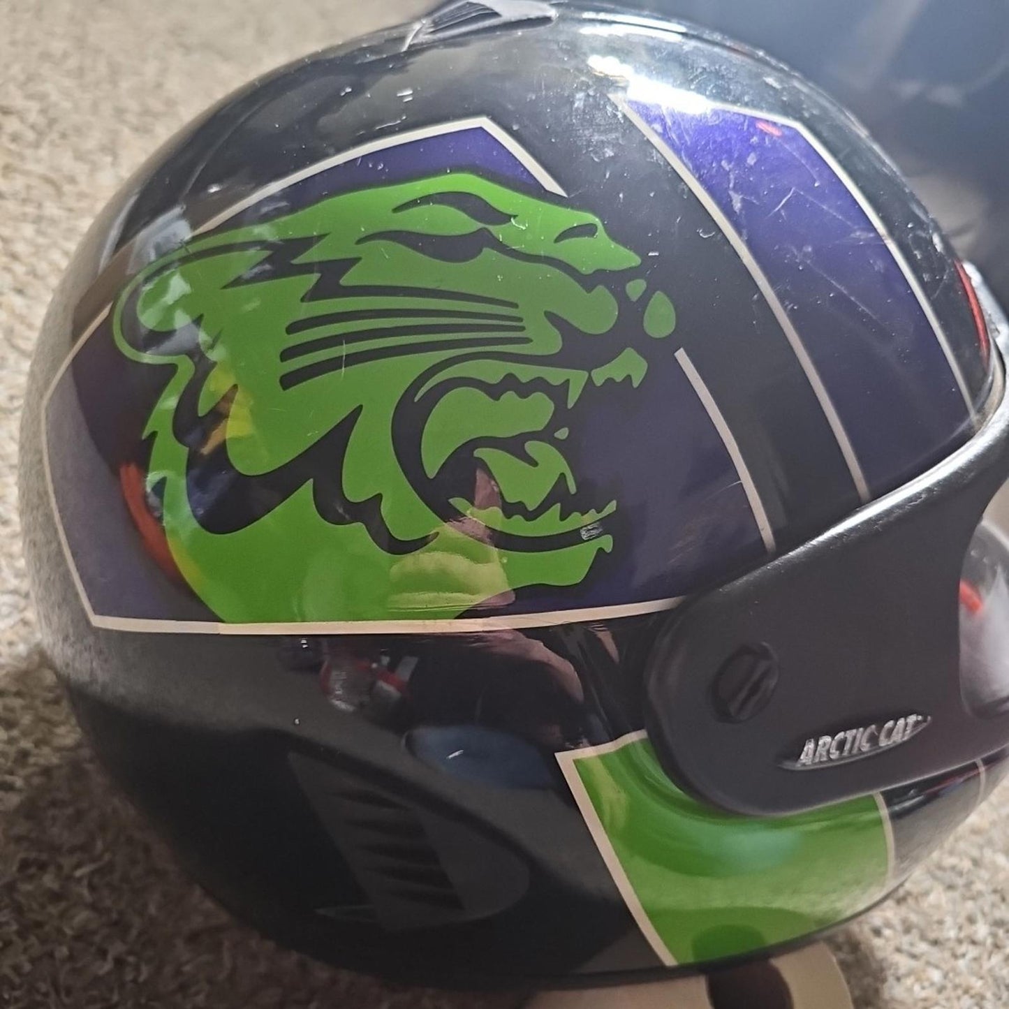 Arctic Cat Vintage 1997 snell M95   Snowmobile Helmet  size LG
