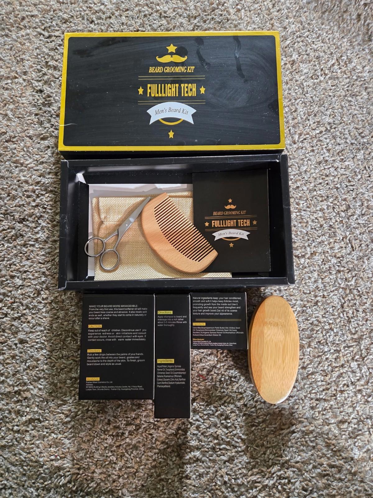 Full Light beard grooming kit