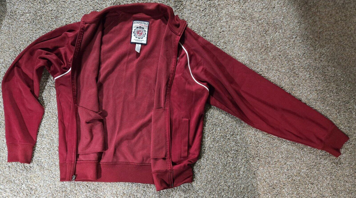 Red Aeropostle Athletic Brand Full Zip Track Jacket Sz XL