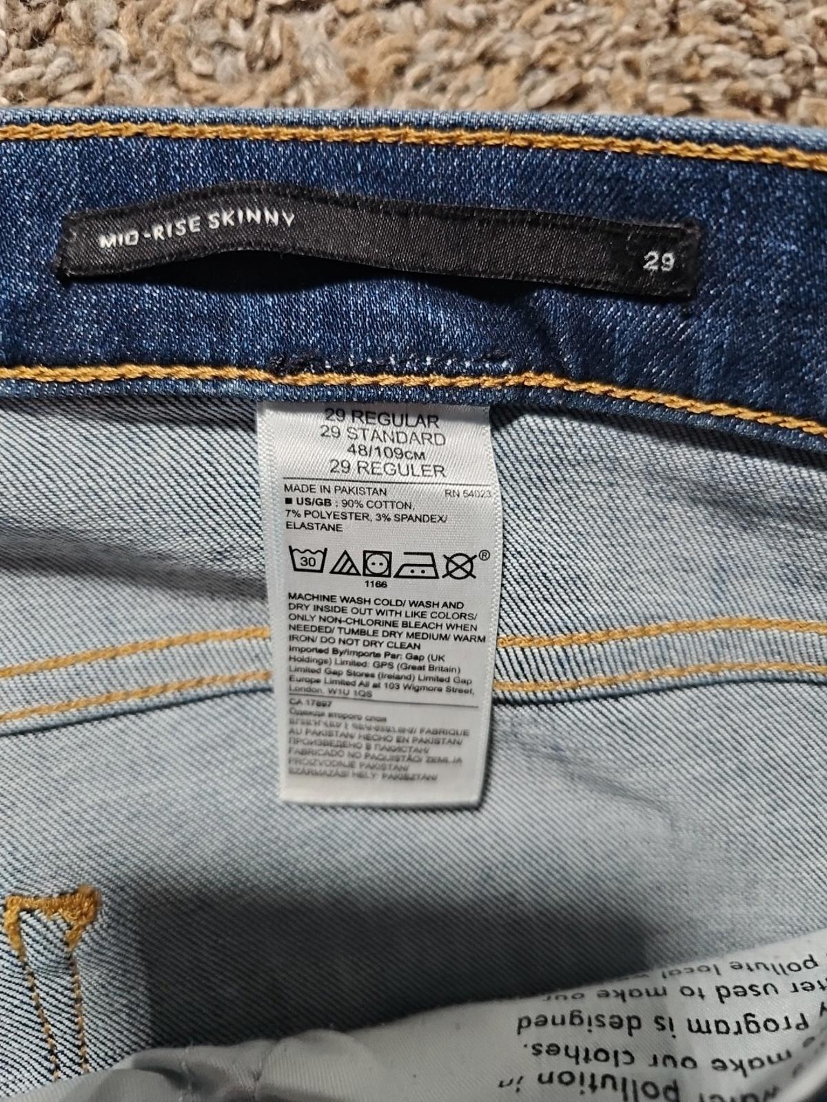 Banana Republic MidRise Skinny Sz 29 Jeans