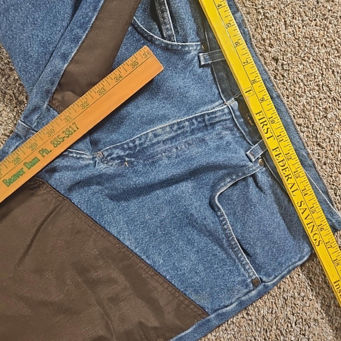 Wrangler 34x30 Straight Leg Chainsaw Outdoor Work Jeans
