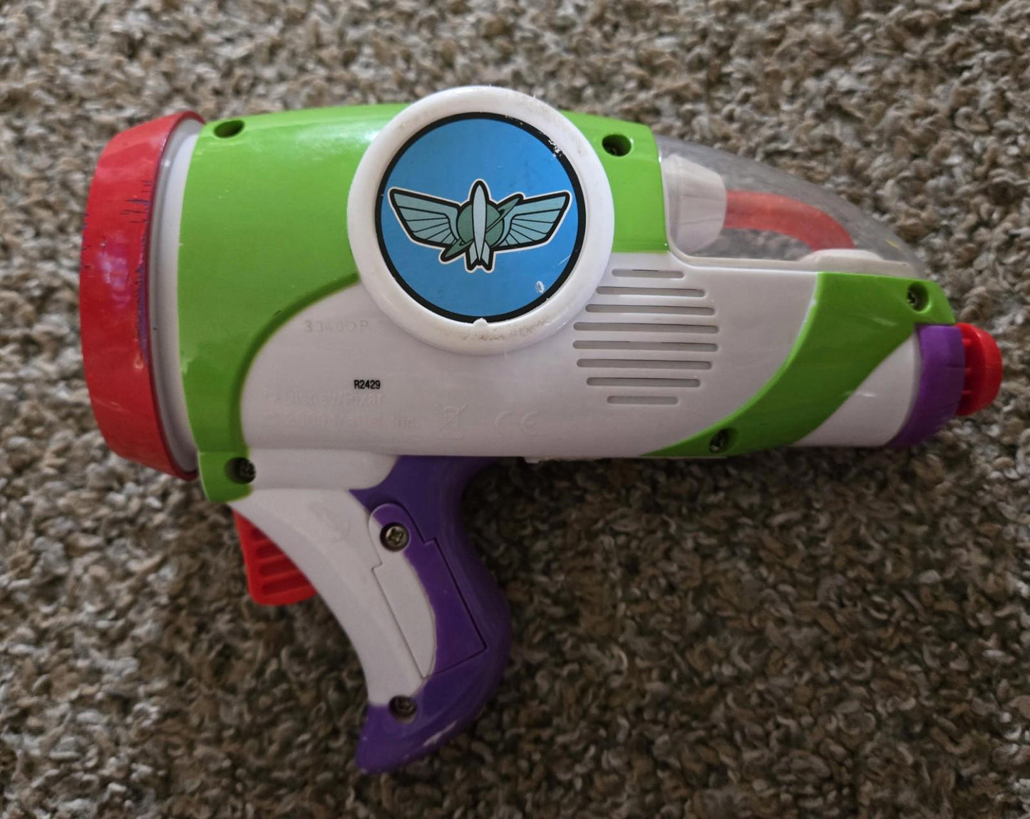 2009 Disney Pixar Buzz Lightyear Dart Gun WITHOUT Darts **NOT TESTED**