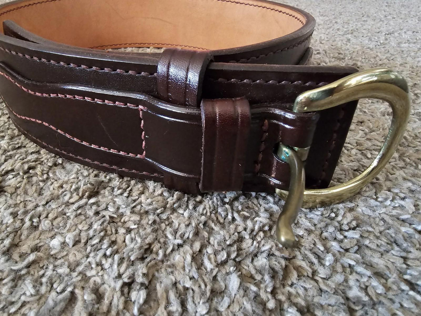 Don Hume B106 size 28 brown leather belt USA MADE