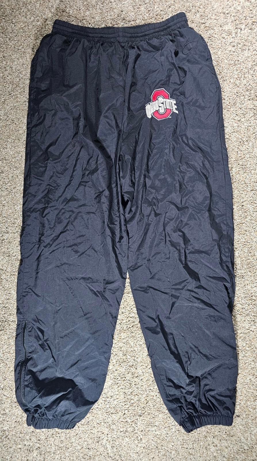 Champion Ohio State Buckeyes Lined Track Pants Ankle Zip