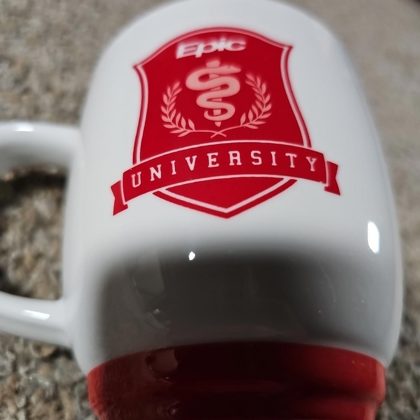 Epic University Health Medical College Red White Coffee Mug