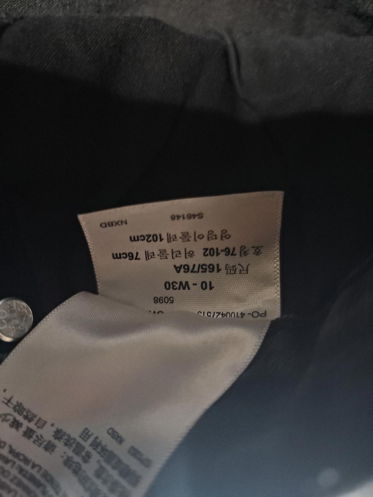 Denizen Levis Black Jeans Modern Super Skinny 10-W30
