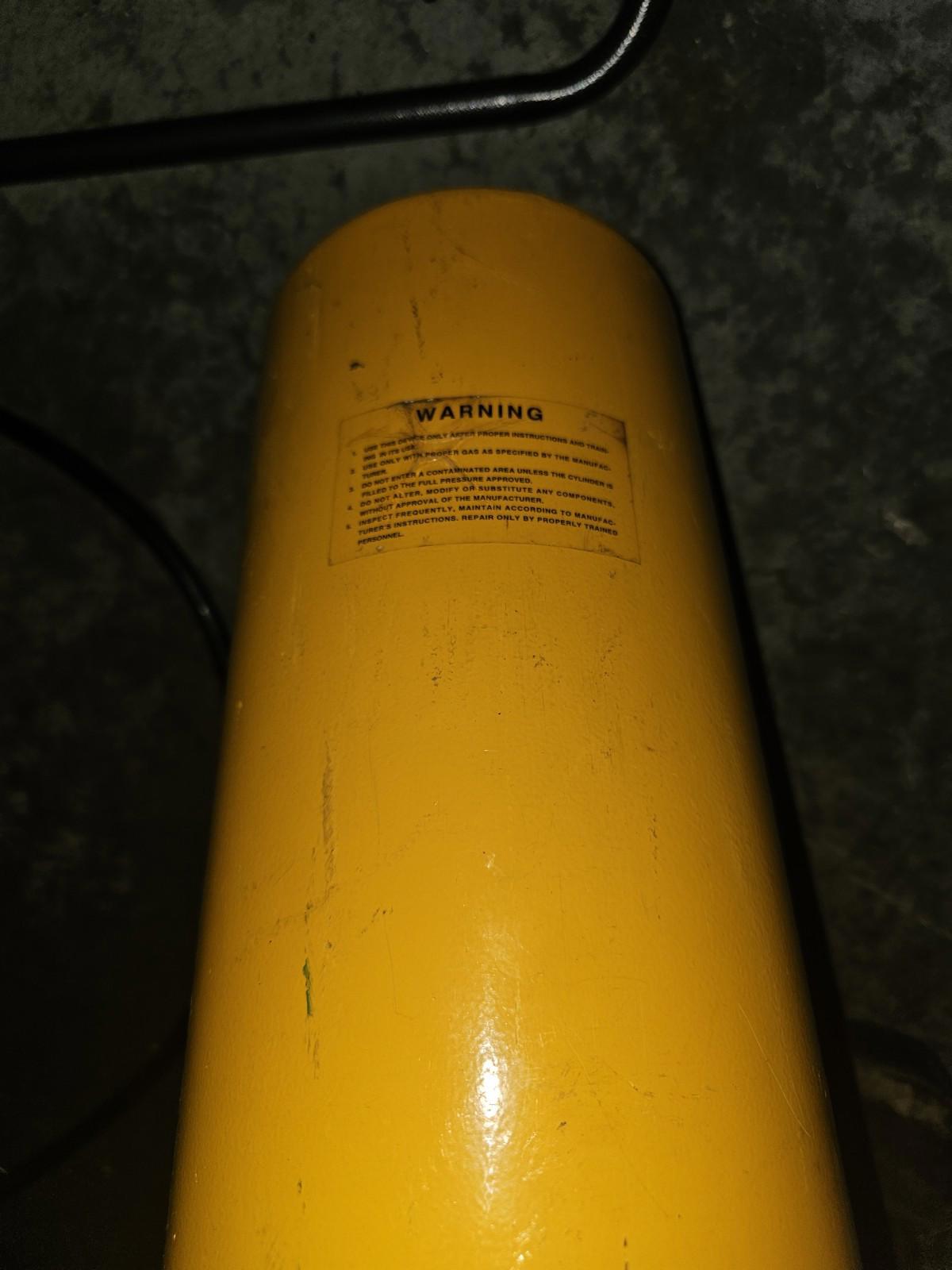 Scott Yellow Aluminum 2216 PSI Air Tank DECOMMISSIONED FIRE FIGHTING GEAR