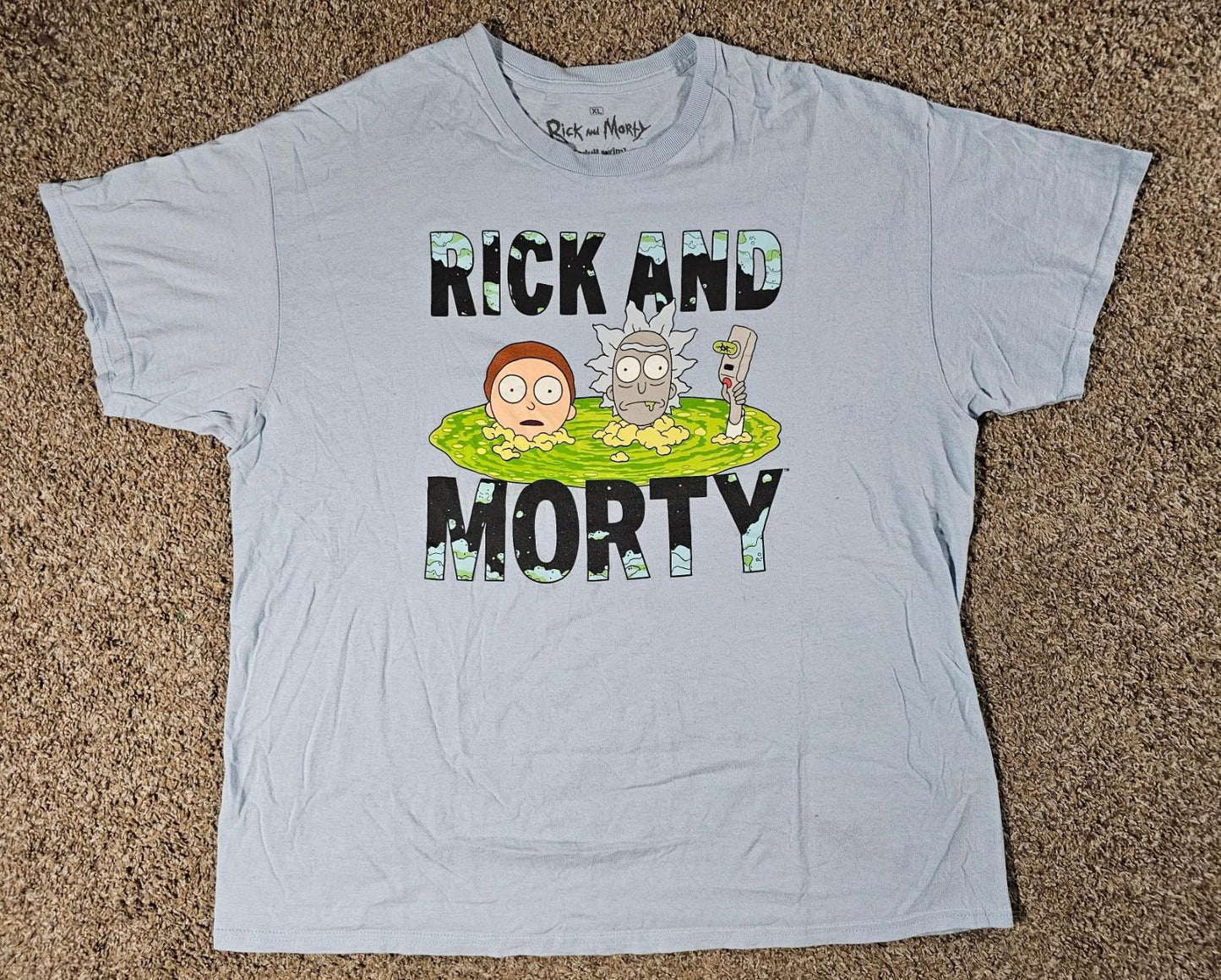 Rick and Morty Men's XL T-shirt Ripple Junction Adult Swim