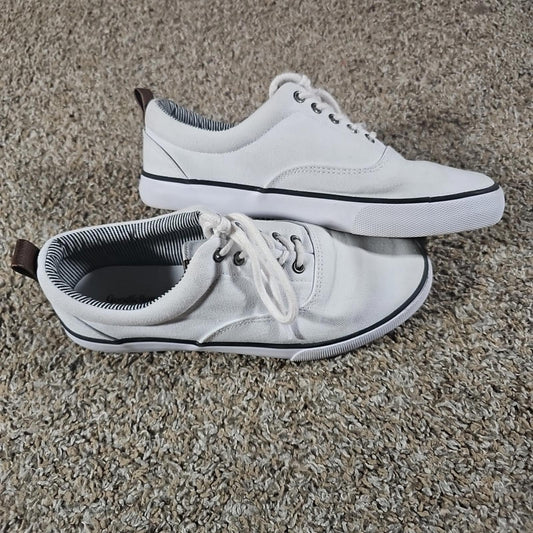 Goodfellow Casual Docksider Boat Shoes White Sz 7