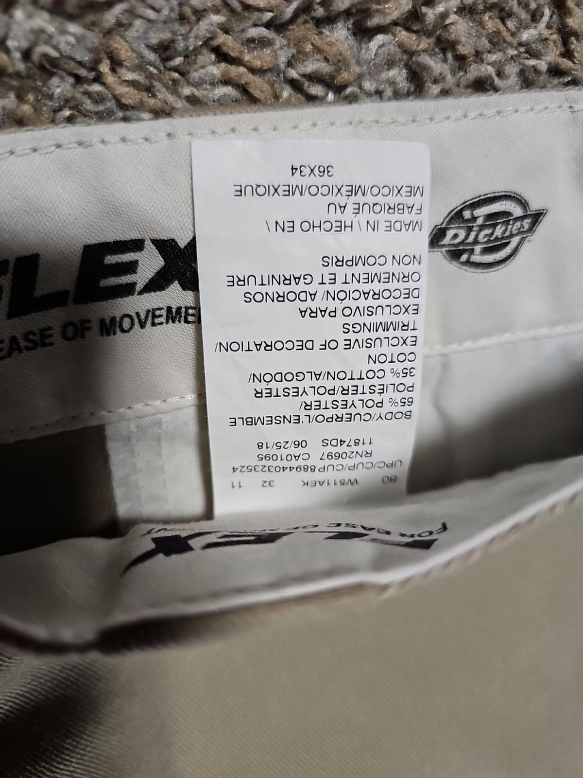 Dickies 874 Flex Original Fit 36x34 Work Khakis