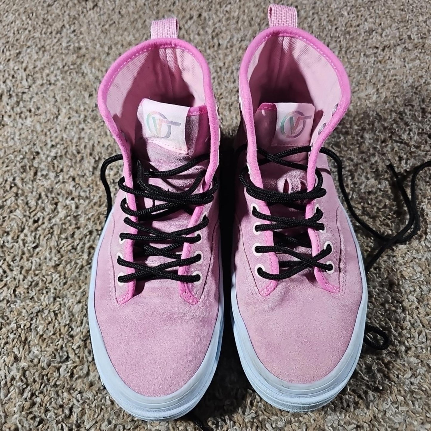 Vans SK8 Hi Sentry Waffle Cup Women 8 Pink 721454 Ultra Cush