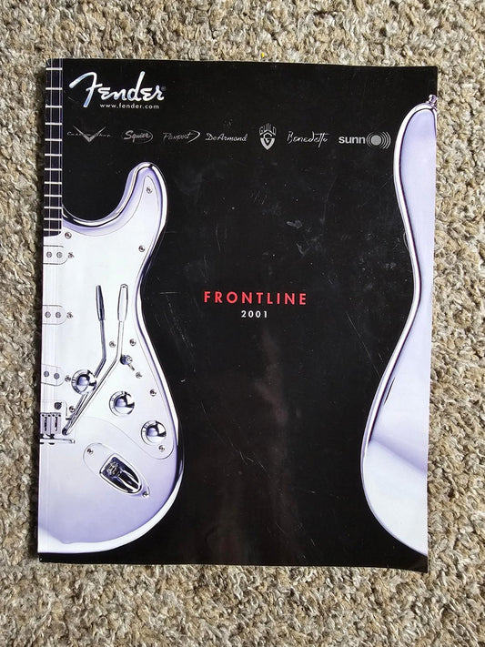 2001 Fender FRONTLINE Catalog Guitars Basses Amplifiers Violins Accessories