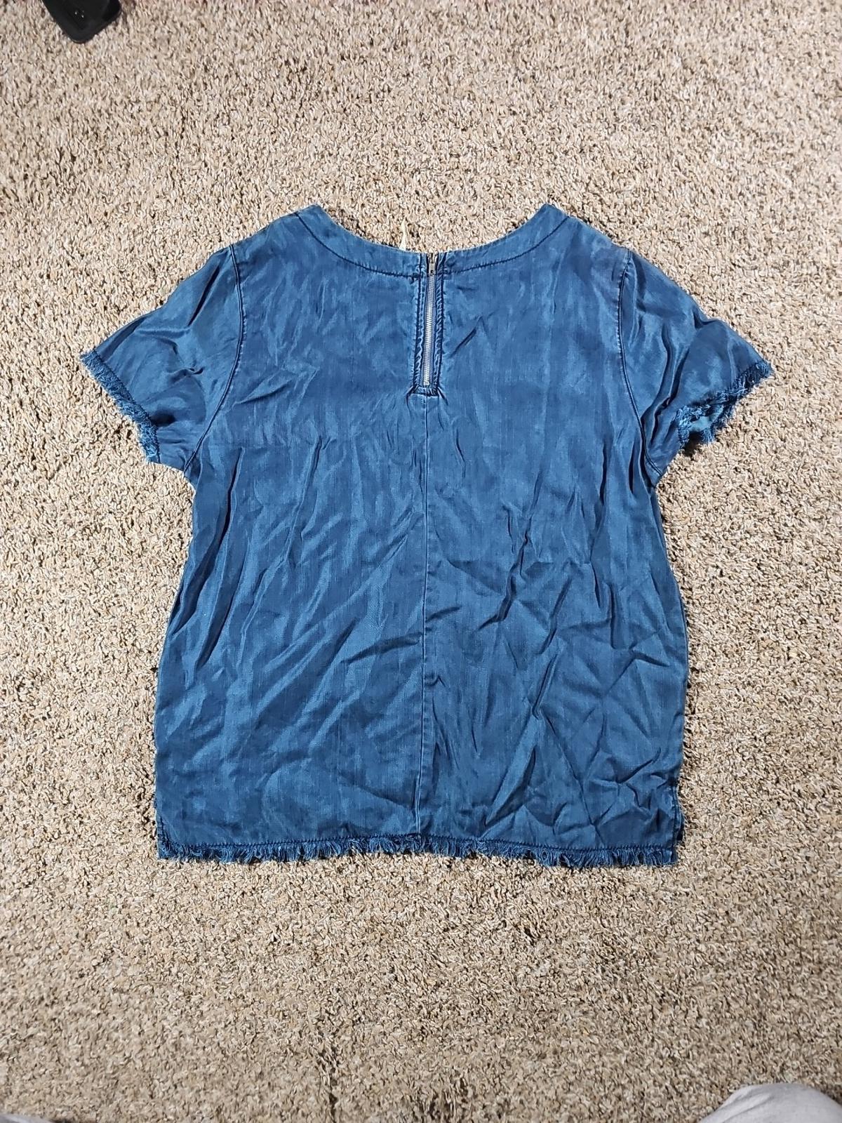 Miami Zipback Blue Womens Medium Shirt