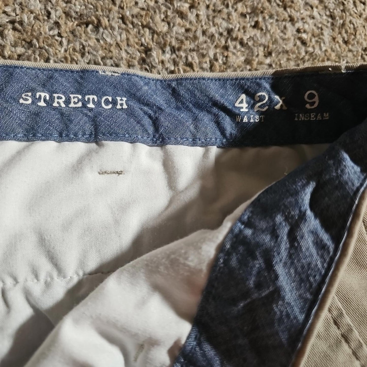 Chap's Coastland Wash Stretch 42x9 Khaki Shorts