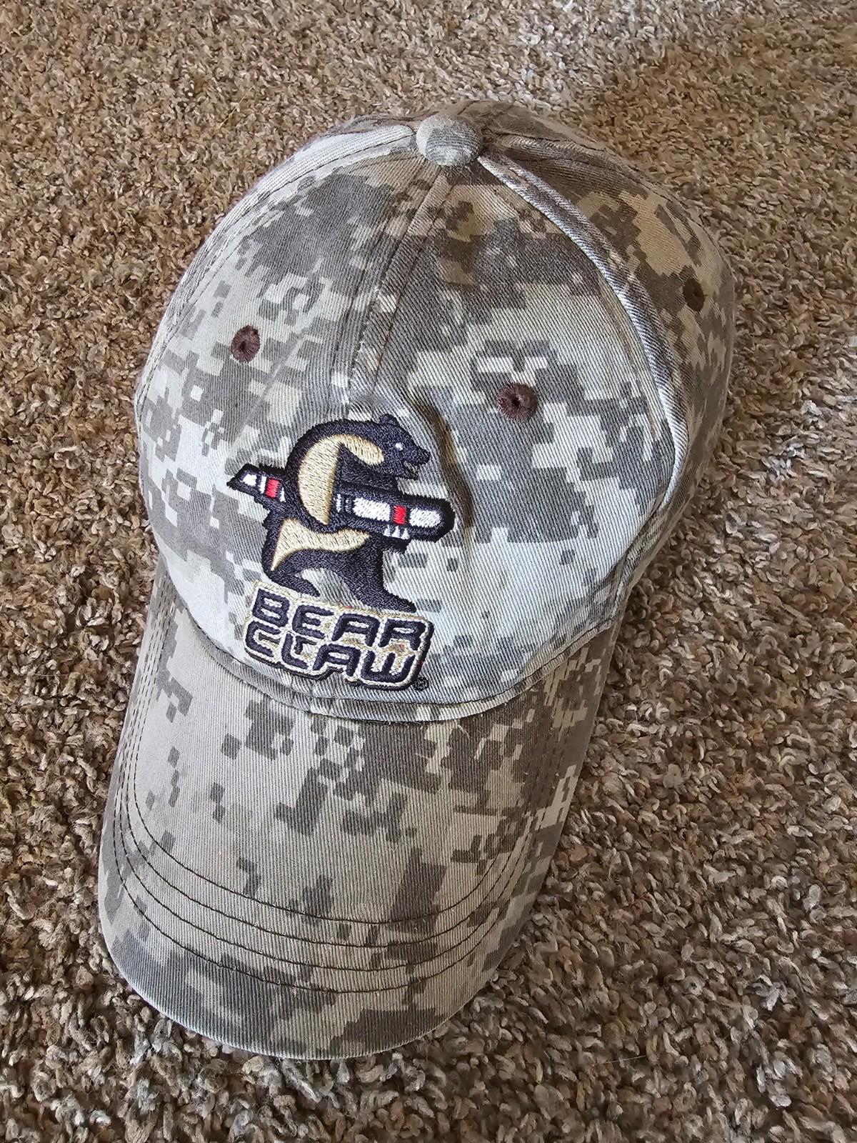 Exelis camo Bear Claw hat Strapback