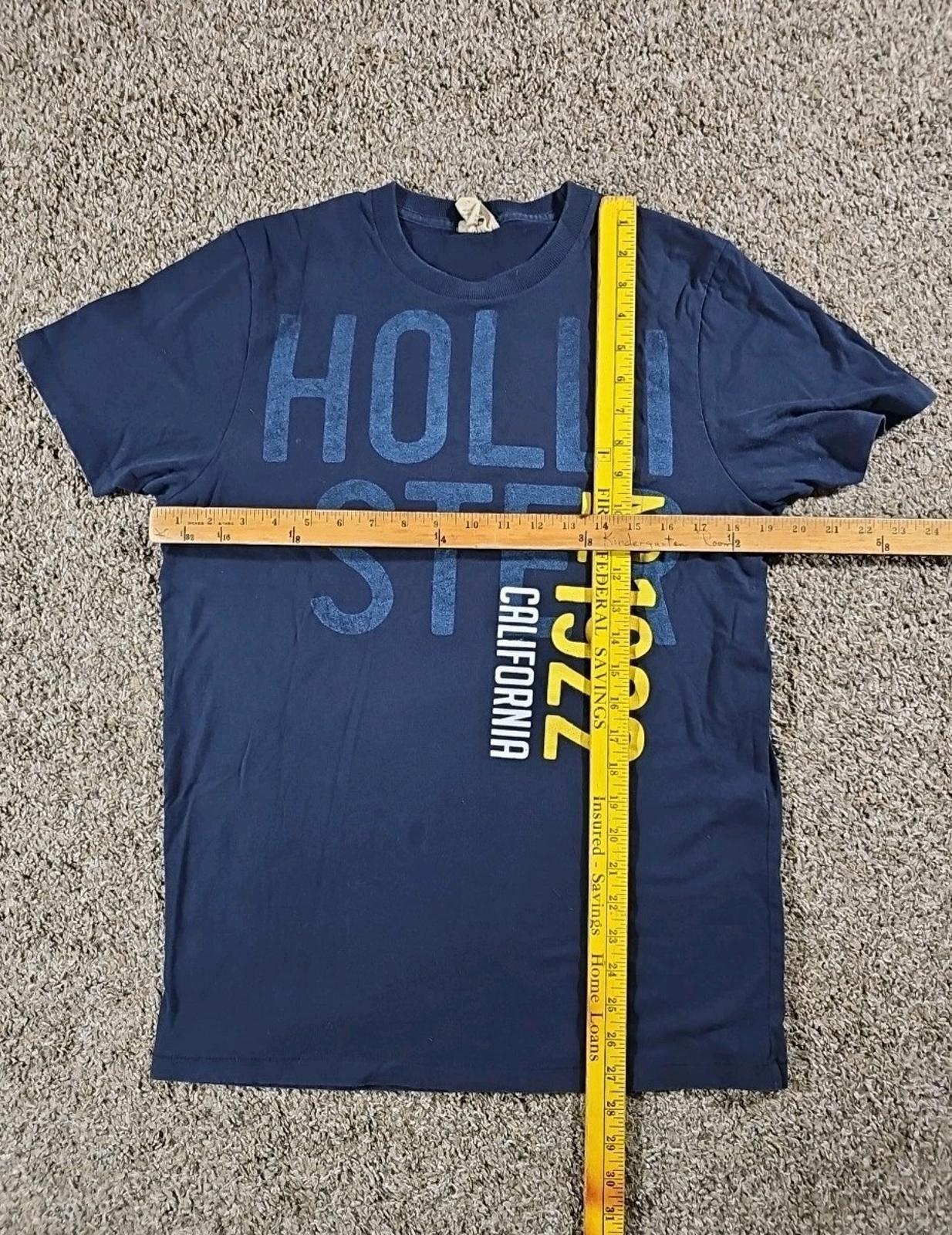 Hollister California 1922 Blue Stain L Tshirt