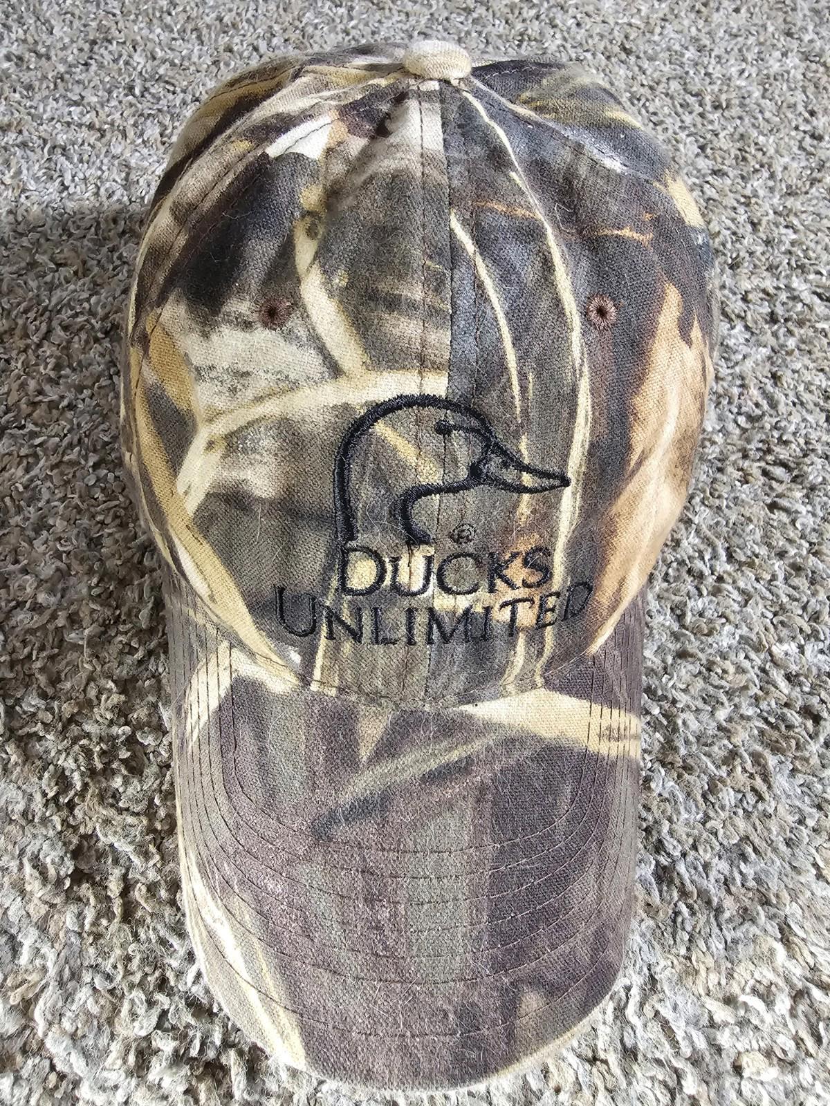 Ducks Unlimited Grass Camo Strapback Hat