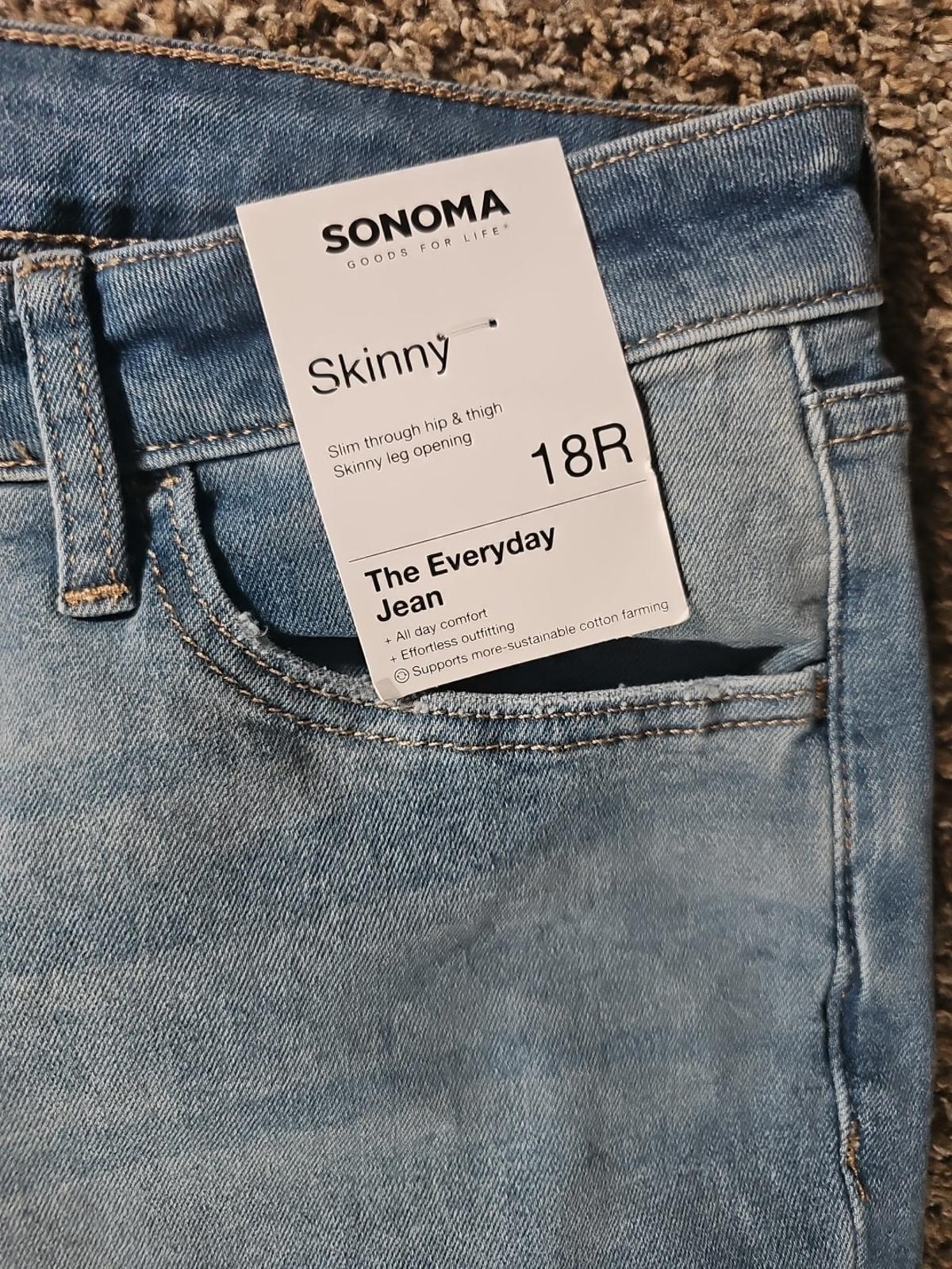 Sonoma Skinny 18R The Everyday Jean NWT