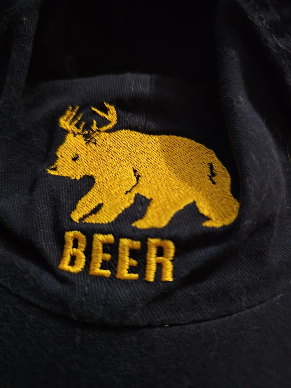 Bear/deer Hat Beer Strapback