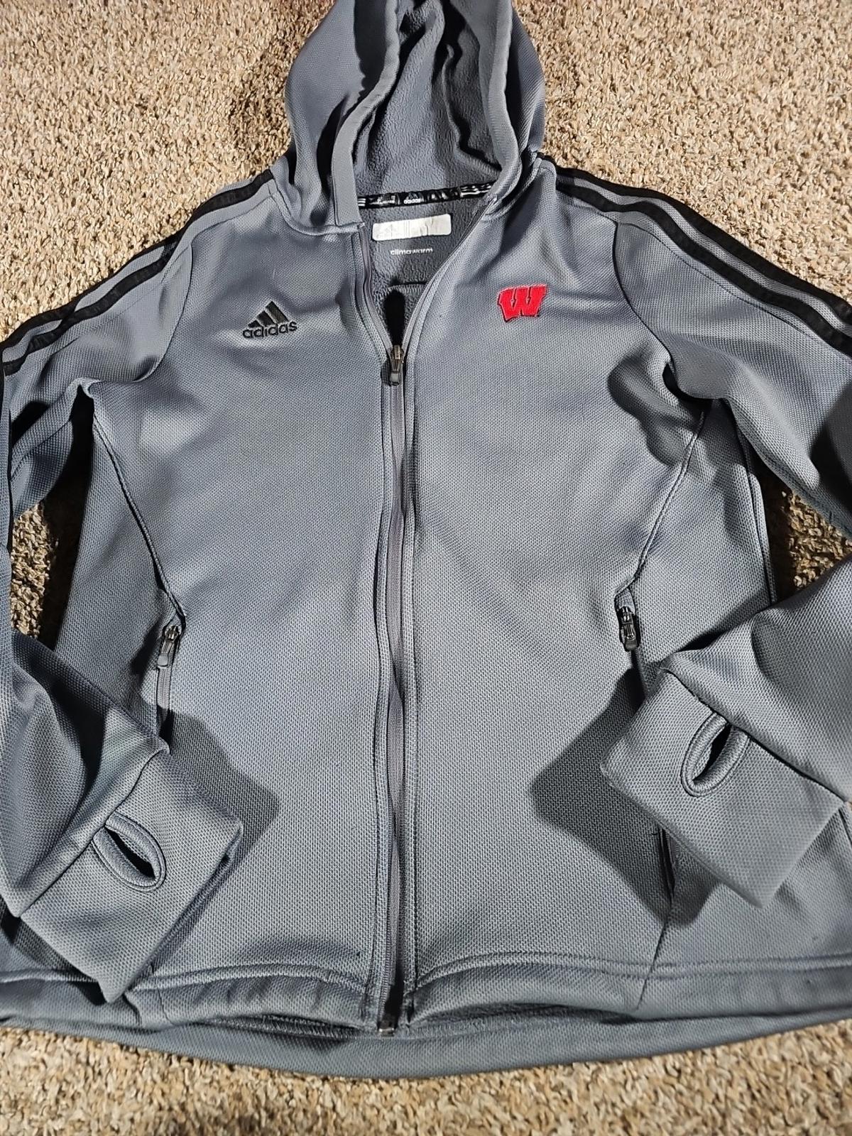 Adidas Wisconsin Badgers M Fullzip Hoodie