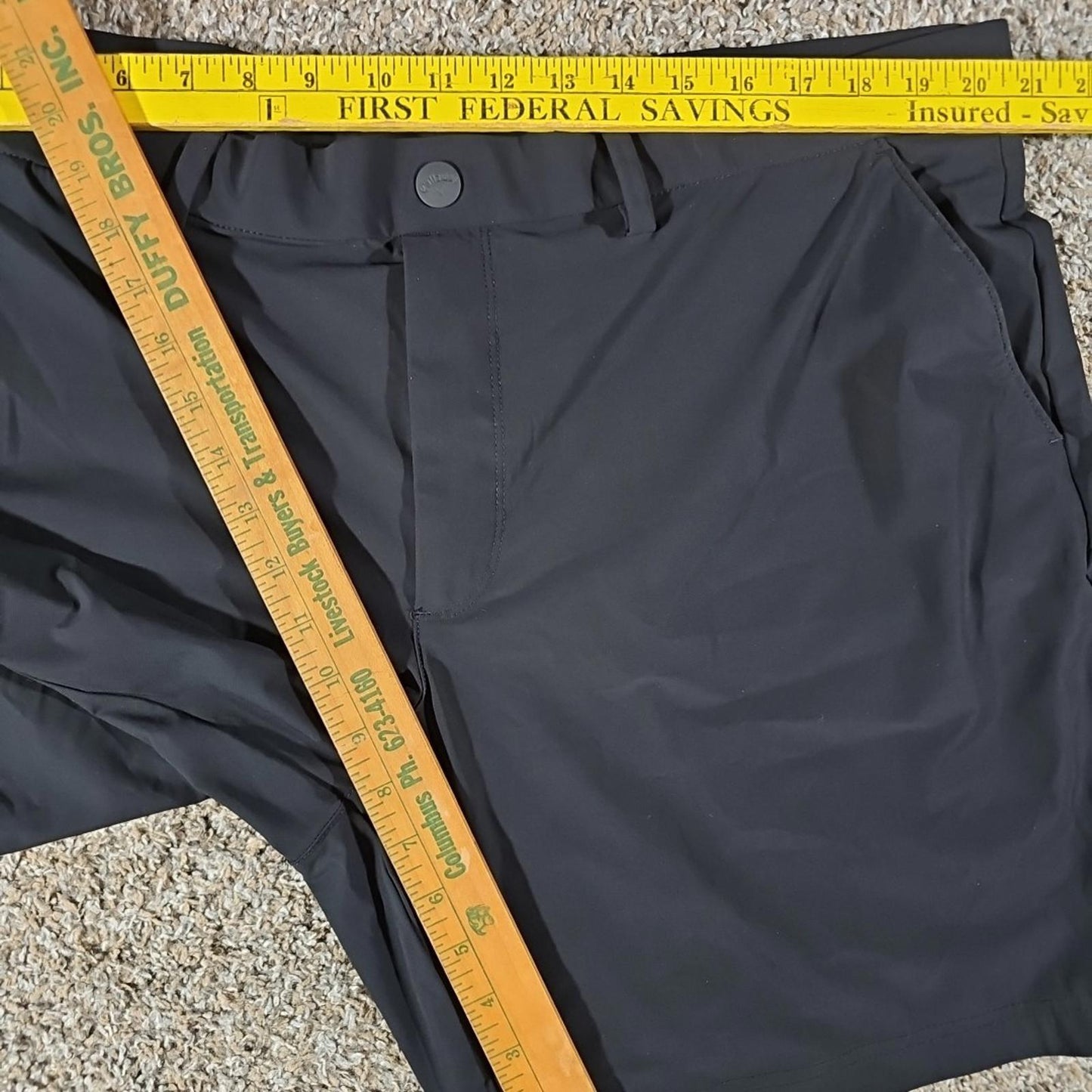 Callaway Black Golf Shorts Mens Size XXL Stretch Athleisure 42 8” Inseam