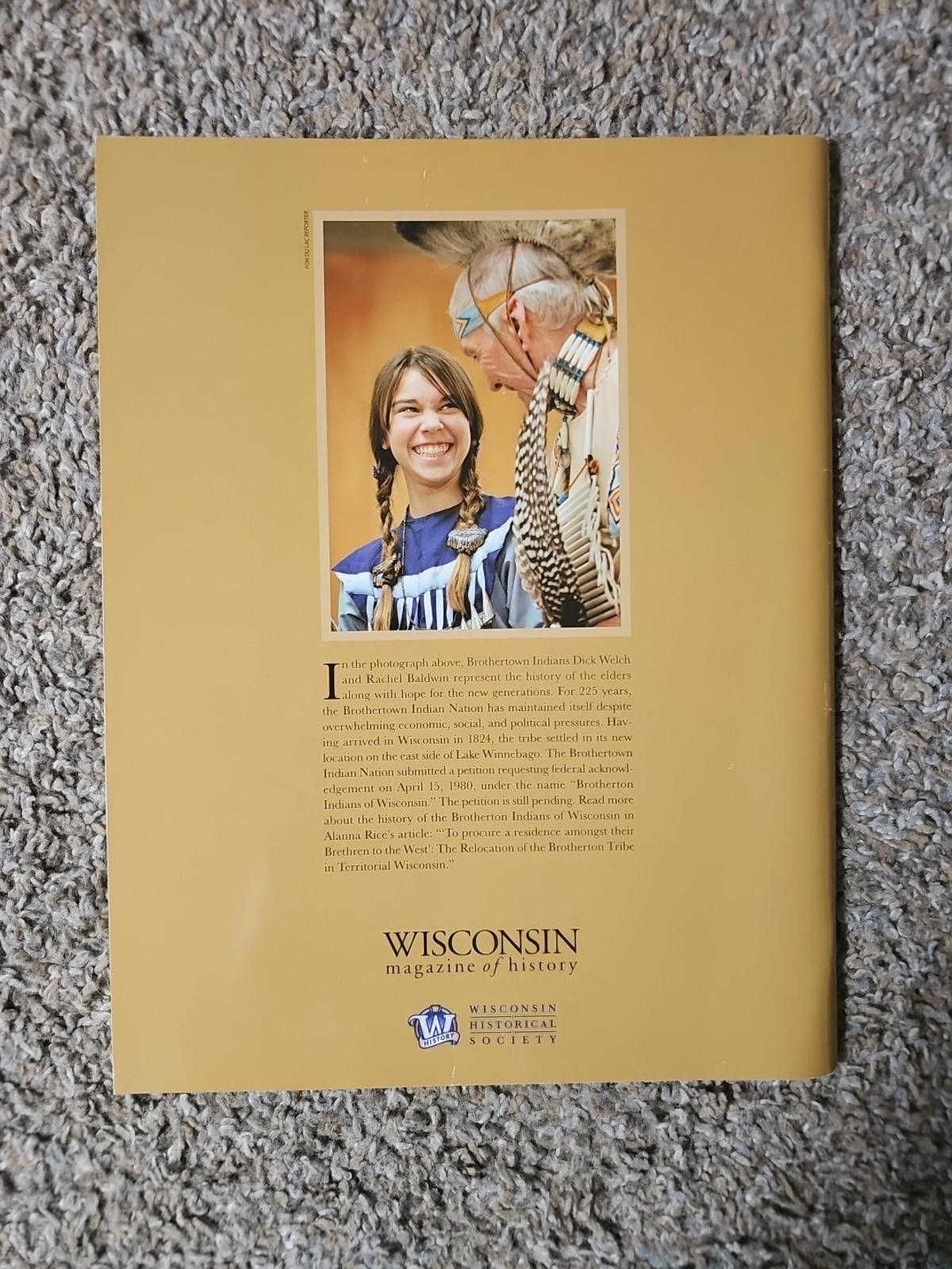Wisconsin Magazine Of History Winter 2008-2009