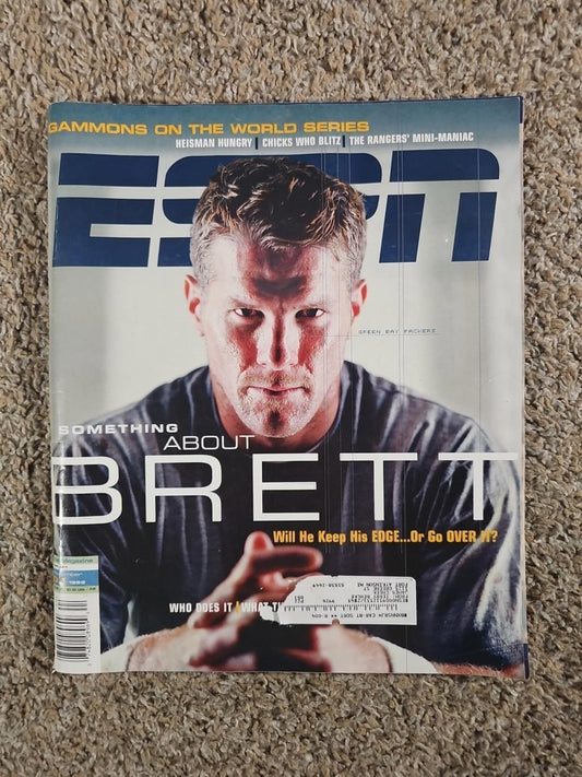 GREEN BAY PACKERS BRETT FAVRE ESPN Magazine NFL Football HOF Vtg 11/01/1999