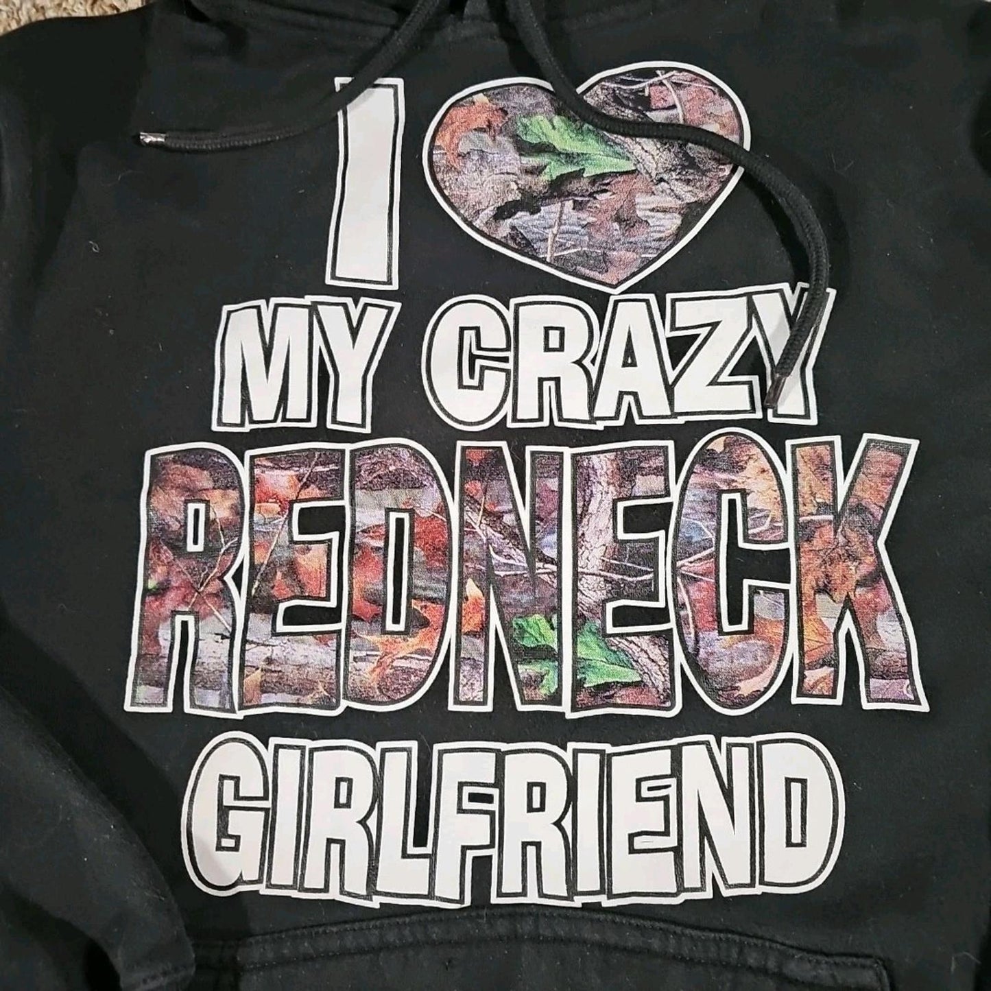 Lane 7 I Love My Crazy Redneck Girlfriend M Hoodie