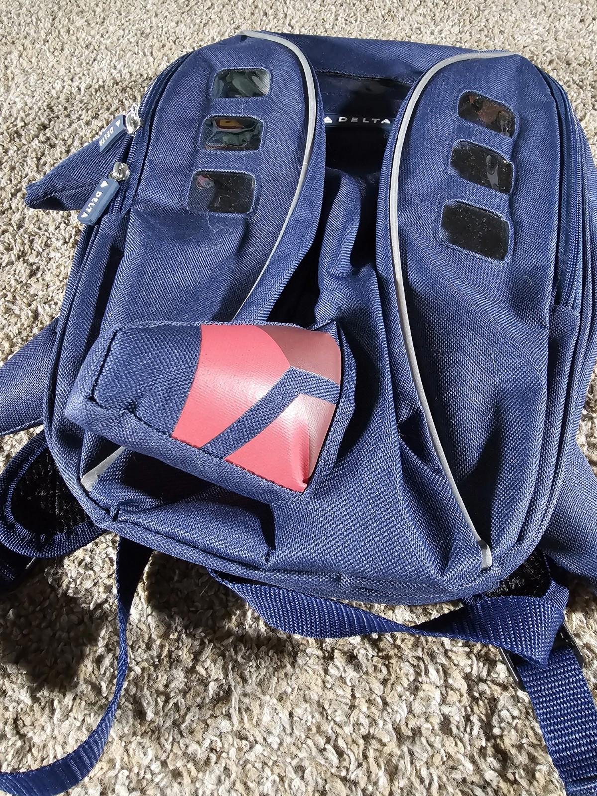 DELTA AIRLINES Premium Airplane Backpack Travel Carry On Bag