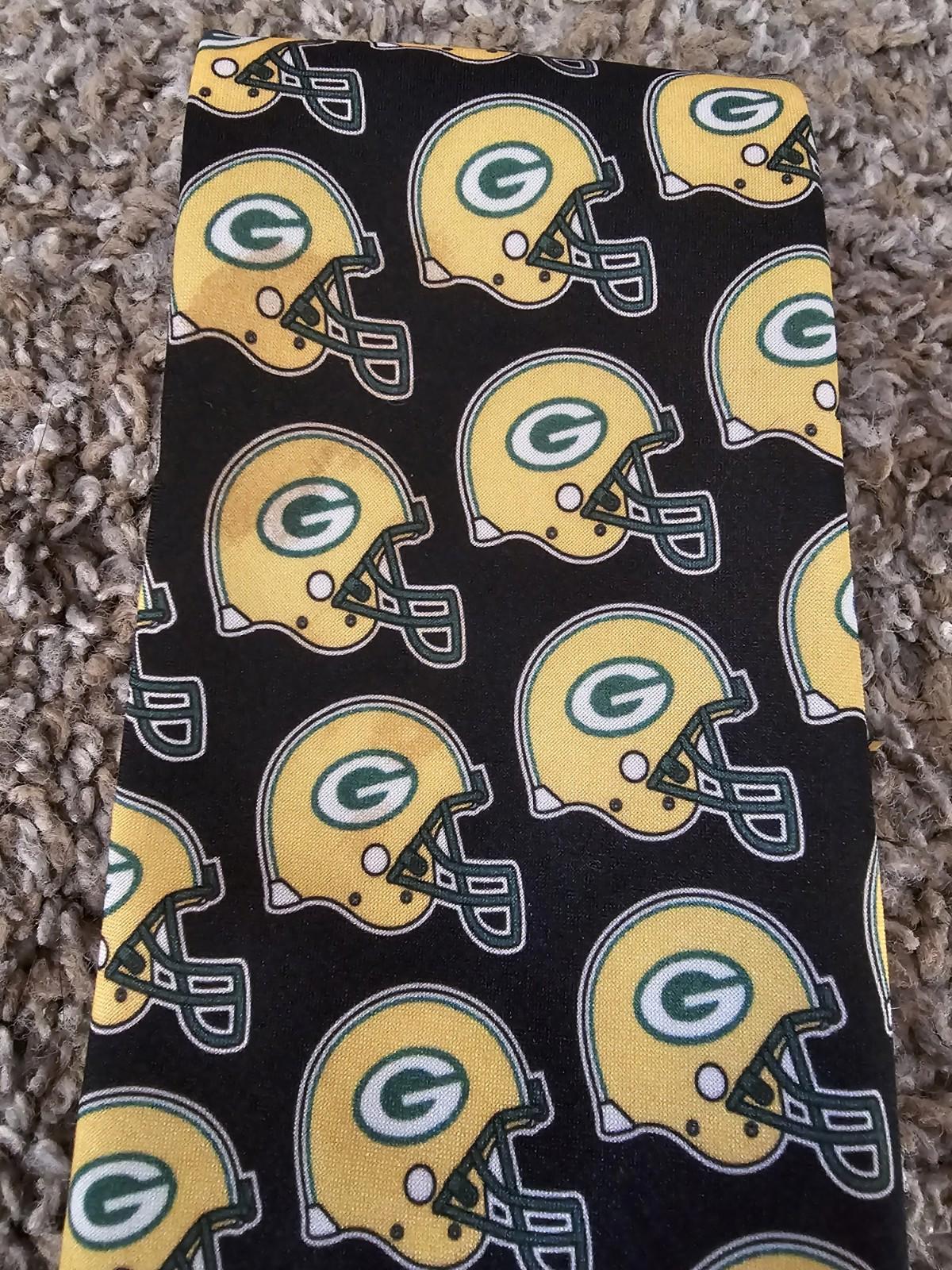Vintage Green Bay Packers NFL Tie 1997 Ralph Marlin Stained
