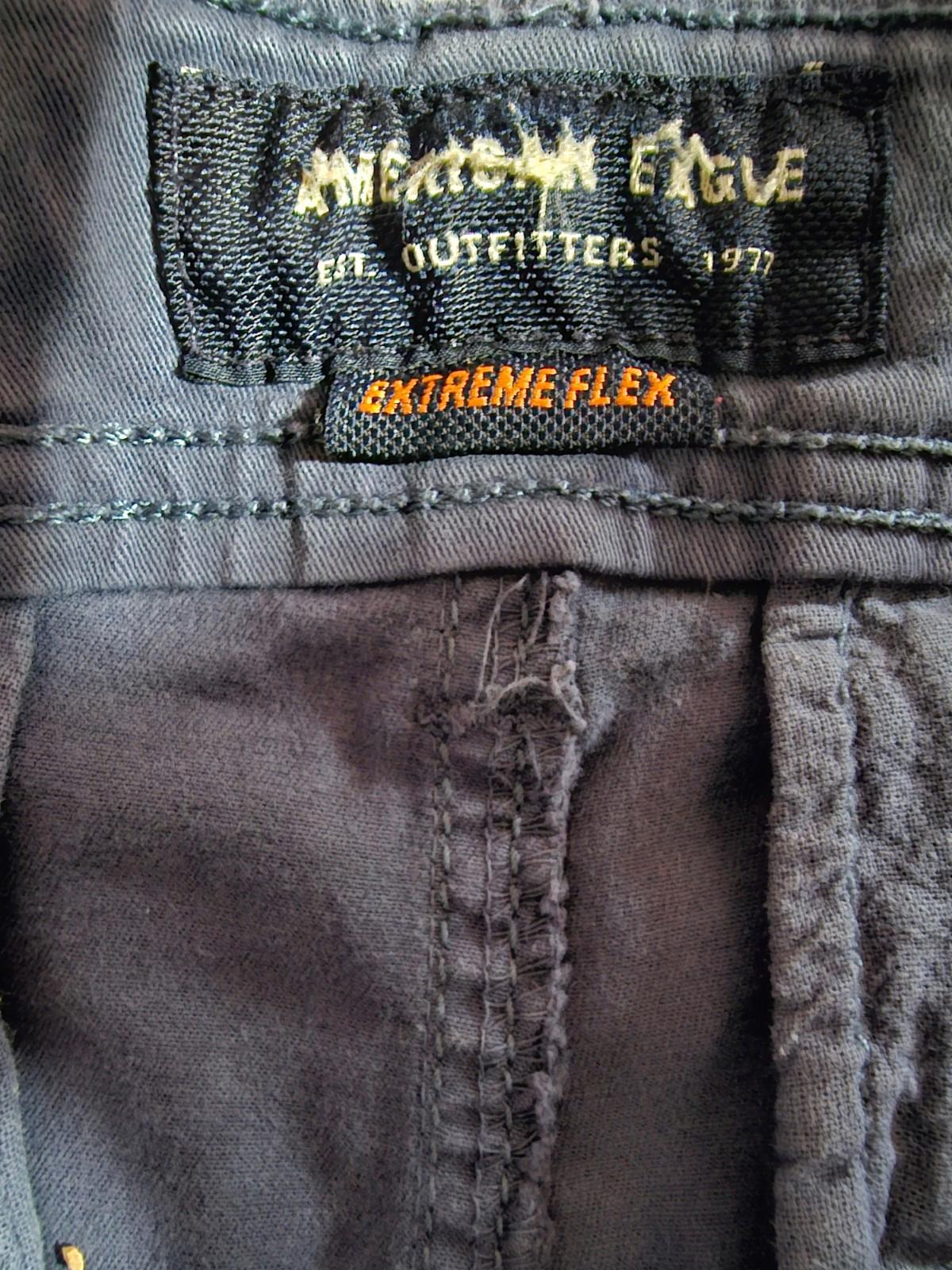 American Eagle Extreme Flex 29 Long Length Shorts Blue Gray