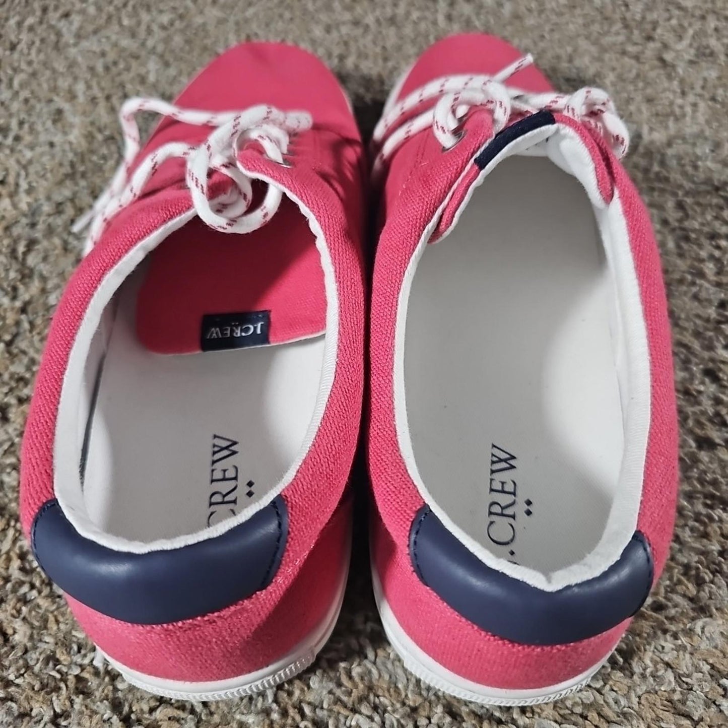 J.Crew AL-058 Salmon Canvas Lace-Up Shoes Men’s Size 10