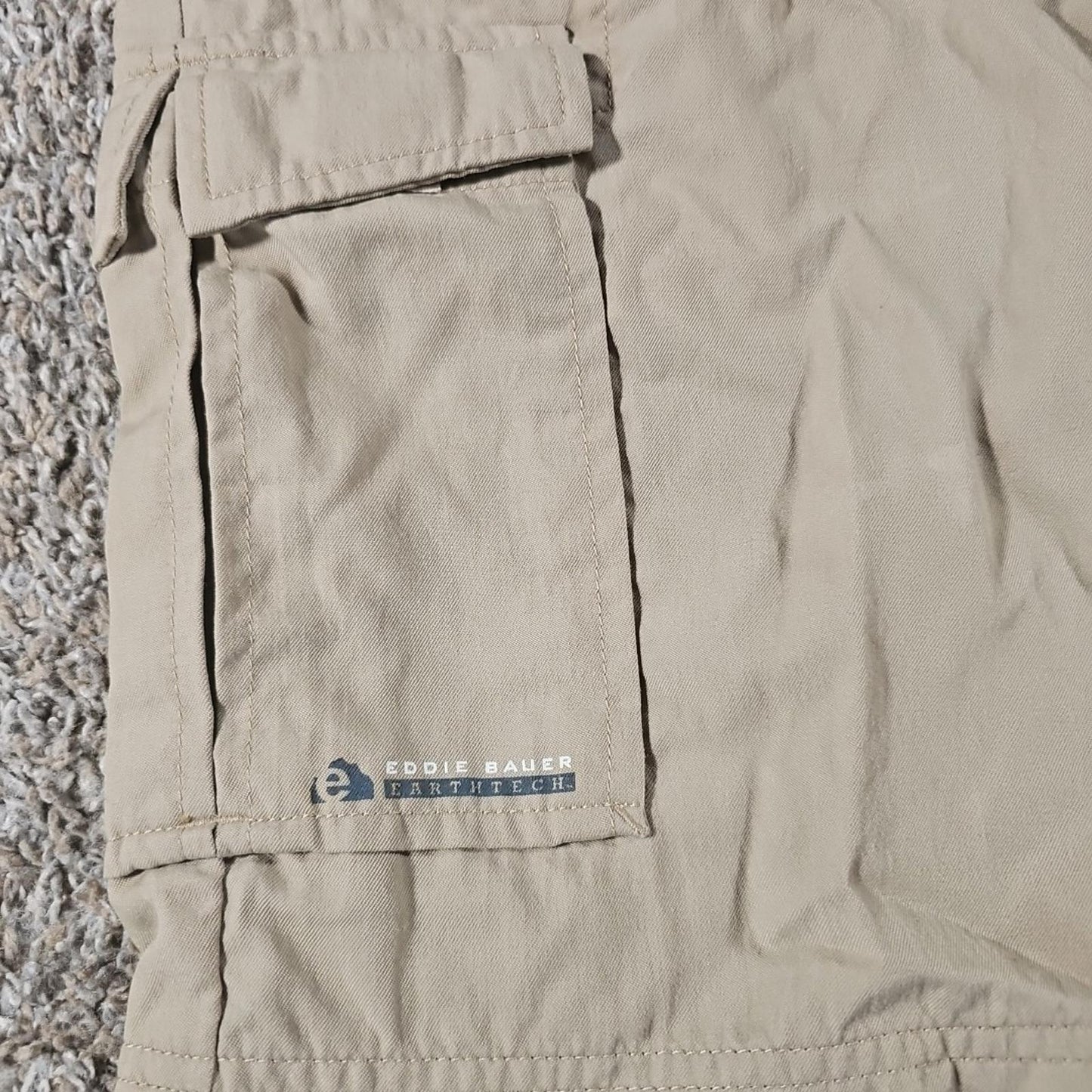 Eddie Bauer EarthTech L Nylon Belted Hiking Shorts
